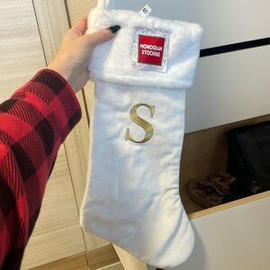 S Christmas stocking